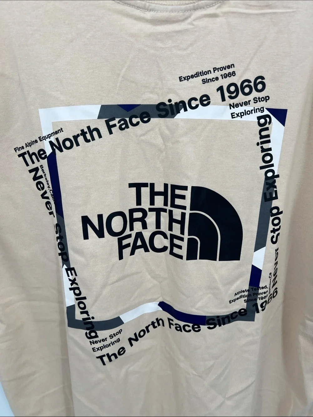 The North Face Tan Logo Short Sleeve Tee